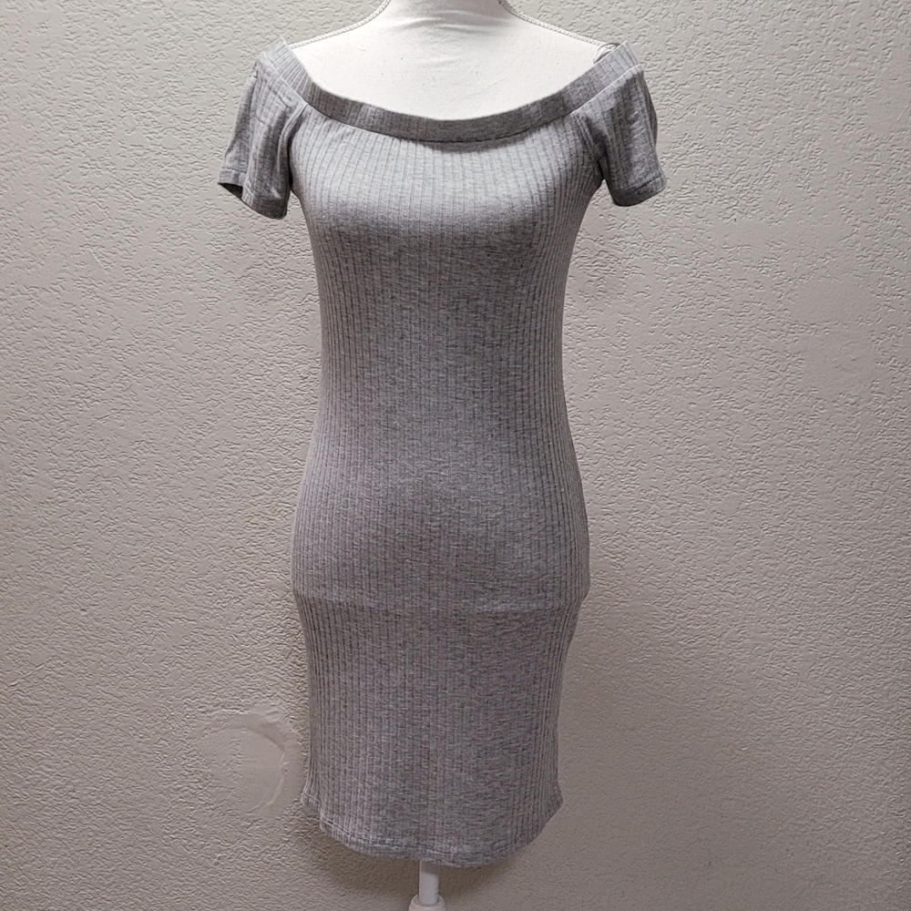 Grey Midi Dress
